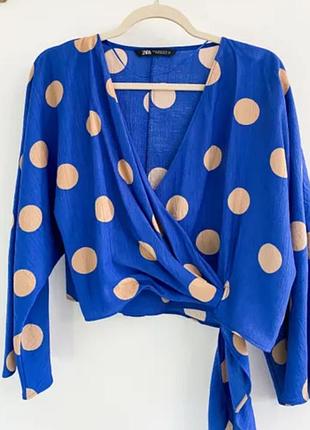 Сорочка блуза zara  в горох