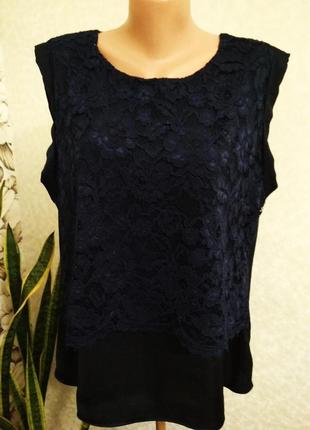 Блуза з мереживом. 1+1= 50% знижки на 3ю річ.