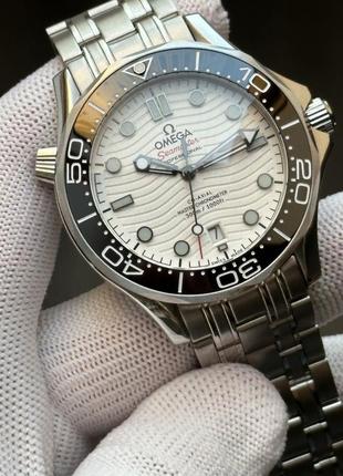 Швейцарские часы omega seamaster white 300m