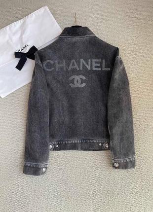 Джинсовая куртка шанель chanel джинсовка3 фото