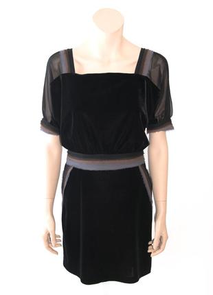 Платье шелковое rykiel темно-баклажановое s/m1 фото