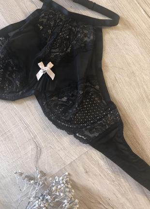 Шикарный кружевной лиф бра от дорогого бренда hunkemoller 80c на косточках2 фото