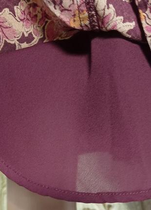 Шелково-шерстяная цветочная юбка liz claiborne5 фото
