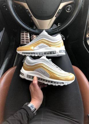 Жіночі кросівки nike air max 97 metallic gold