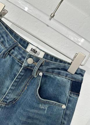 Крутые женские брендовые джинсы в стиле maison margiela3 фото