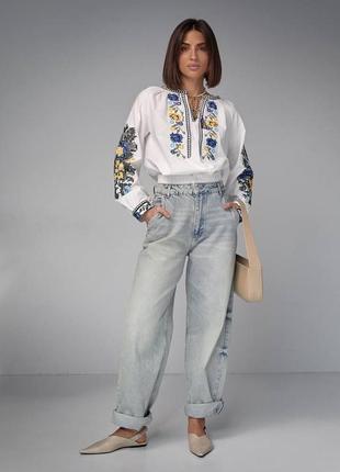 Блуза рубашка вышиванка женская