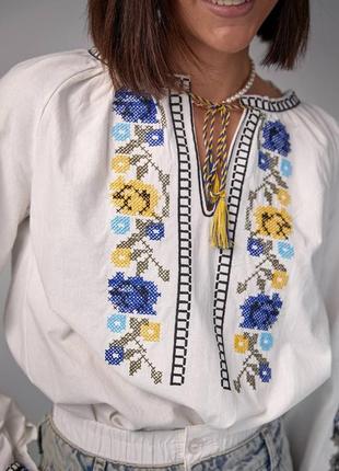 Блуза рубашка вышиванка женская