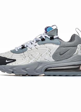 Nike air max 270 react travis scott black grey кросівки3 фото