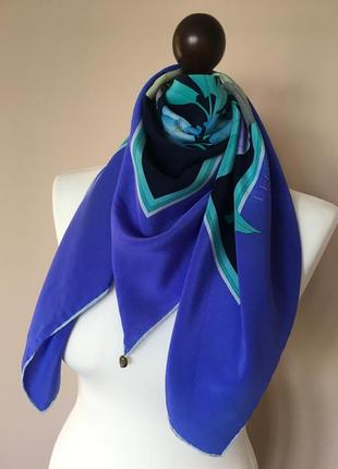 Винтажный шелковый платок leonard paris винтаж шелковый 100%шелк chanel gucci hermes fendi4 фото