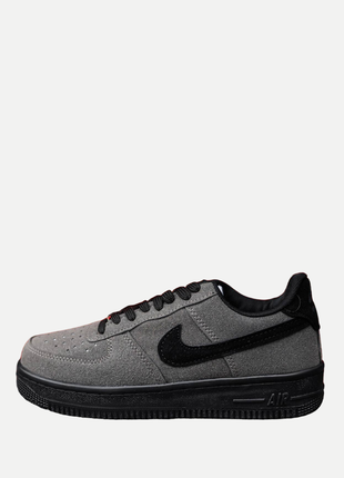 Nike air force 1 low gray core black.