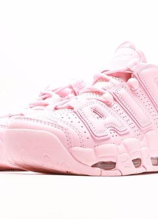 Nike uptempo pink, кроссовки женские высокие найк, кроссовки женские весна-осень, кроссовки женкие найк3 фото