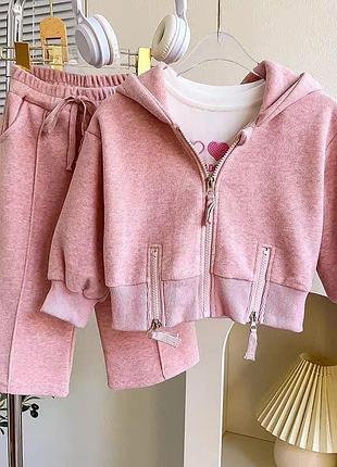 Стильный костюм для девочки штаны палаццо