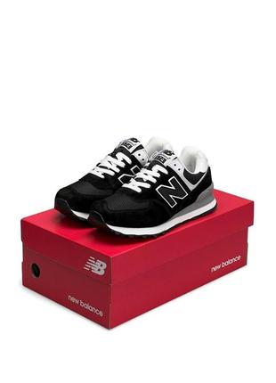 Жіночі кросівки new balance ml 574 black white new