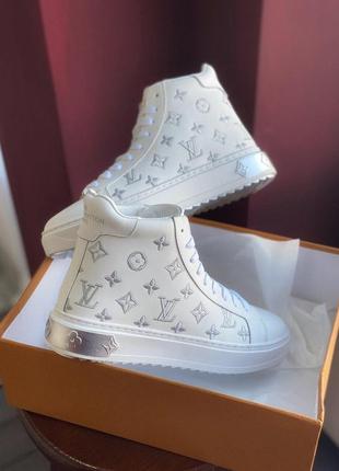 Жіночі кросівки louis vuitton sneakers high white