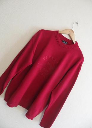 Вовняний вінтажний светр versace (р.xxl)