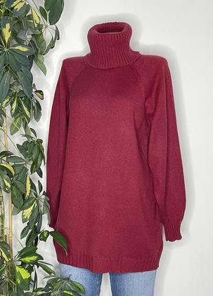 Свитер кашемир удлиненный джемпер однотонный кофта теплая натуральная свитер оверсайс баллантайн4 фото