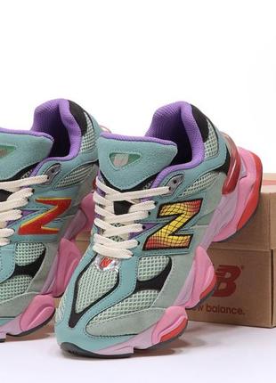 New balance 9060 multicolor lifestyle turquoise.5 фото