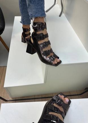 Босоножки ботинки из натуральной кожи letti5 фото