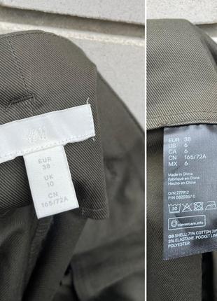 Юбка миди в стиле карго на пуговицах,хаки h & m9 фото