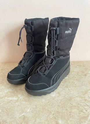 Ботинки puma borrasca iii gore-tex, unisex-child snow boots, black оригинал2 фото