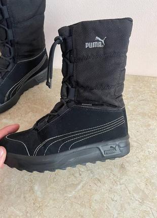 Ботинки puma borrasca iii gore-tex, unisex-child snow boots, black оригинал3 фото