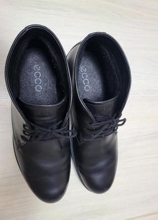 Мужские кожаные ботинки ботинки ecco birmingham gore-tex9 фото