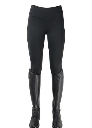 Лосини утеплені для верхової їзди з колінною леєю hy equestrian ladies oslo softshell riding tights1 фото