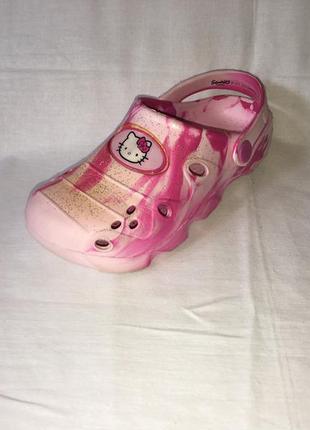 Сабо в стиле crocs *hello kitty* германия р.29 (18.50)8 фото