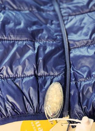 Куртка детская синяя демисезонная на пуху5 фото