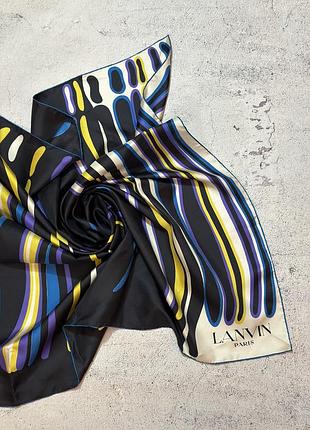 Lanvin paris silk из шелковый платок шарф