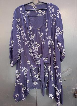 Блузка туника рубашка р.56-58/58-60 (20) вискоза