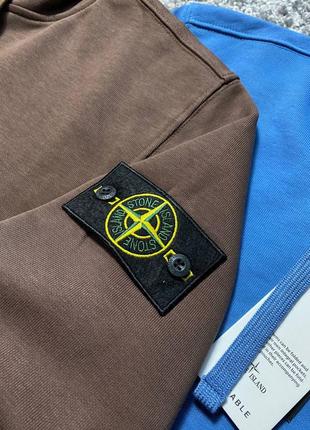 Кофты с капюшоном от stone island синий и мокко7 фото