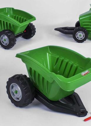 Прицеп для педального трактора pilsan зеленый, 07-317зелений