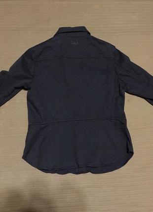 Отличная темно-серая фирменная рубашка g-star raw kick back shirt голландия l8 фото