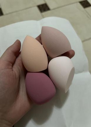 Бʼюті-блендери спонжі для нанесення комплект 4шт