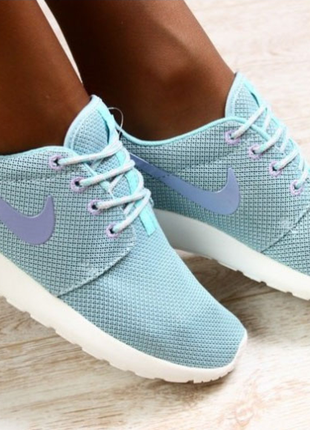 Кроссовки nike roshe run "glacier ice" размер 40 стелька 25.5 см бирюзового цвета1 фото