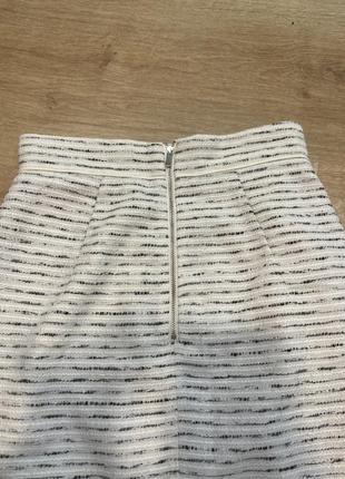 Твидовая юбка с высокой талией h&amp;m3 фото