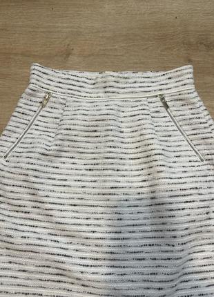 Твидовая юбка с высокой талией h&amp;m4 фото