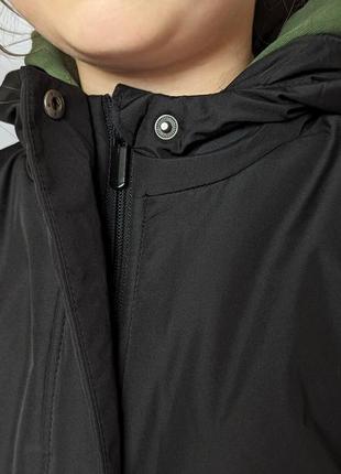 Куртка демісезонна бембі чорна, куртка весняна bembi дитяча чорна плащівка, фліс підкладка, розмір 134,1406 фото