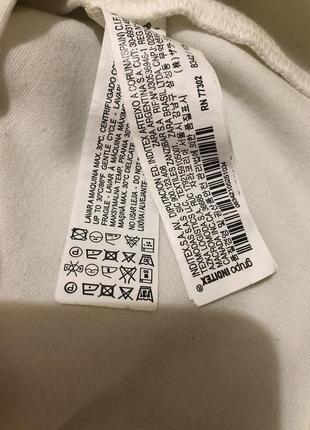 Платье белое (молочное) zara 5