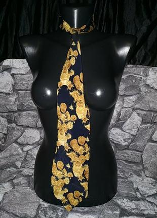 Шелковый галстук с подсолнухами ван гога tie rack оригинал италия1 фото