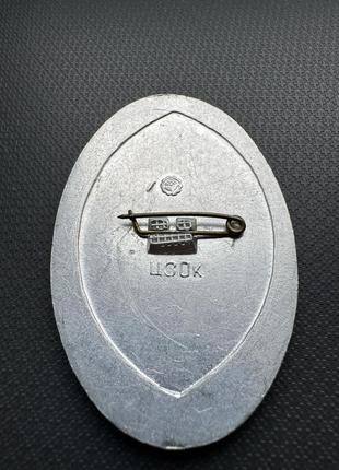 Крупный значок олененок, ссср, олень