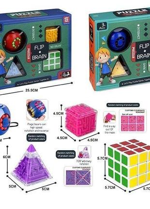 Детский игровой набор головоломки, кубик рубика, игрушки монтессори, головоломка, подарок для мальчика1 фото