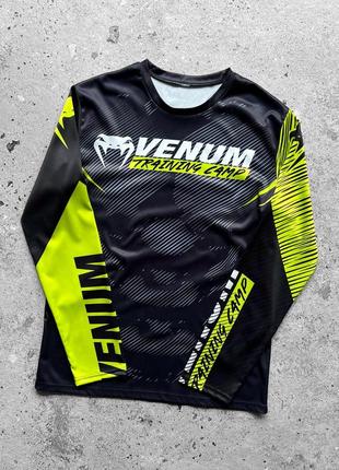 Venum training camp black neo sport long sleeve t-shirt спортивна кофта, лонгслів