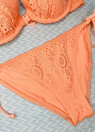 Раздельный купальник с пуш ап, с паралоном