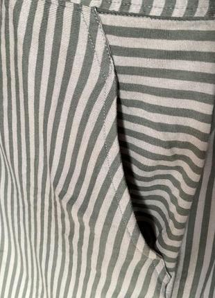 Трикотажная длинная полосканая юбка на пуговицах /xl / brend steps3 фото