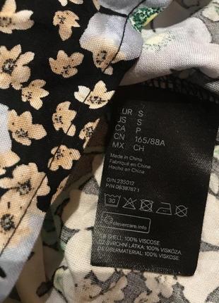 Стильное натуральное вискозное платье h&m, p. s-m/36-389 фото