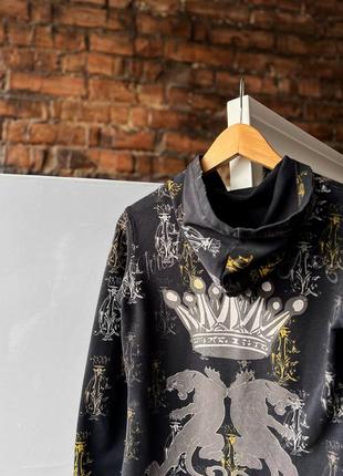 Christian audigier women’s vintage full printed zip hoodie винтажная, женская кофта, худи4 фото