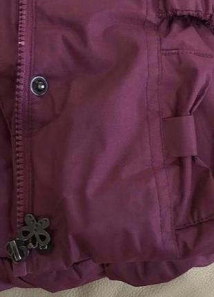 Куртка очень красивая на девочку осень-весна 2-3 года рост 92-98 смотрите замеры с поясом бантиком фиолетовая как новая, сток6 фото