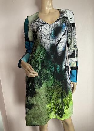 Принтове гарне плаття/ l/ brend malvin